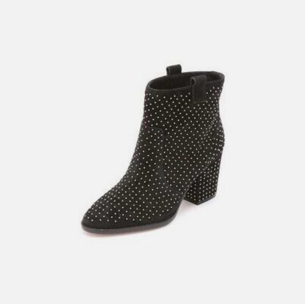 Rebecca Minkoff Blake Studded Bootie in Black Suede